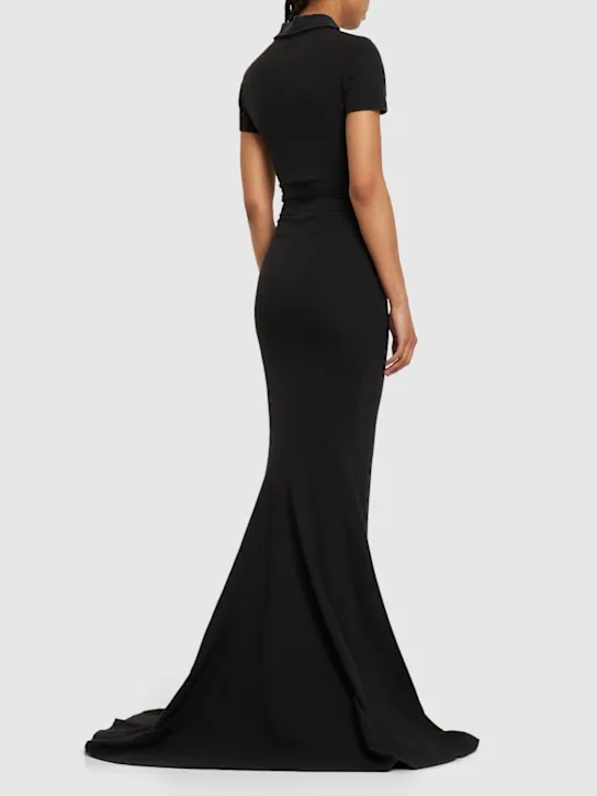 Balenciaga   Cotton jersey long dress 