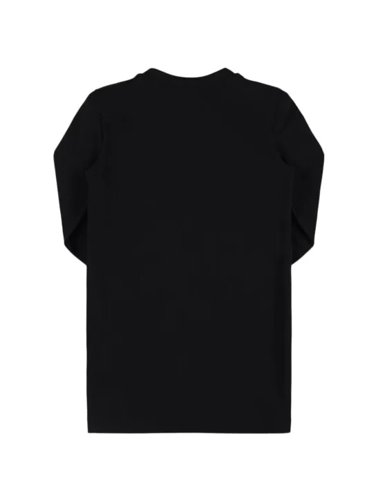 Balmain   Logo cotton jersey dress 