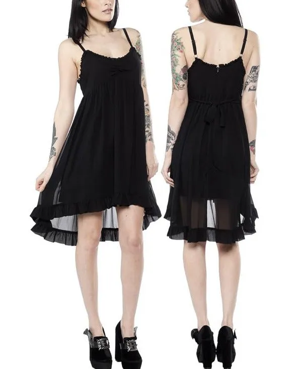 Black Hi Lo Dolly Dress