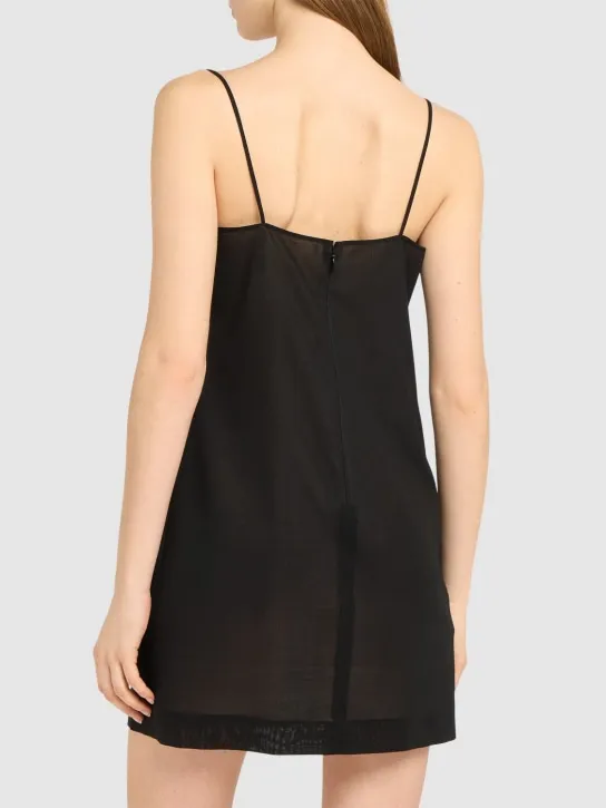 Blumarine   Wool gauze mini dress 