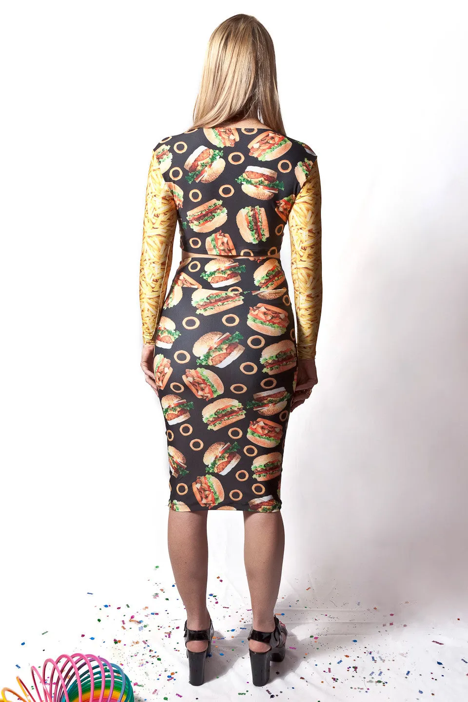 Burger Pencil Skirt (Small)