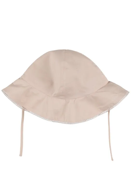 Chloé   Organic percale cotton dress &amp; hat 