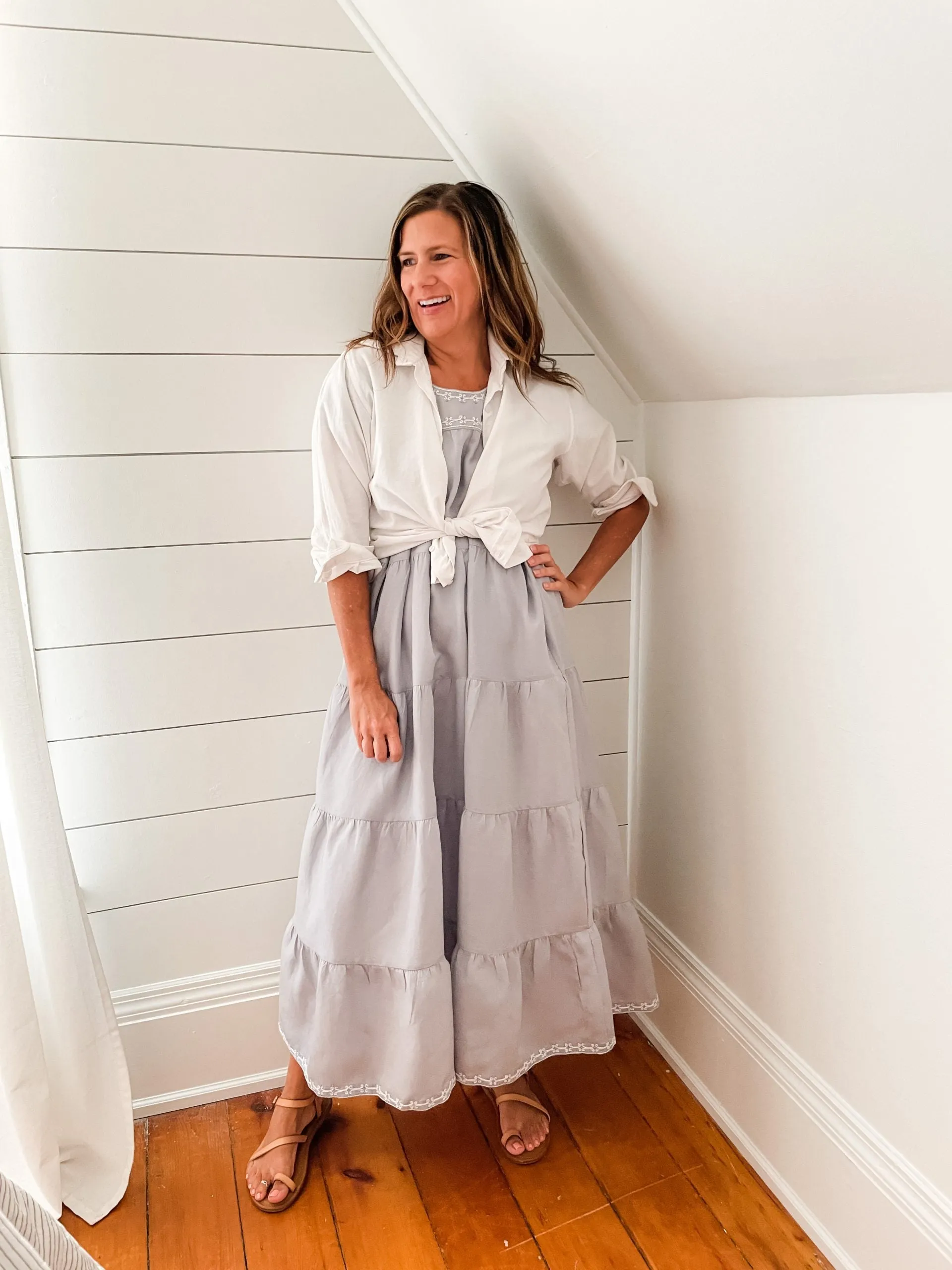 Embroidered Maxi Dress