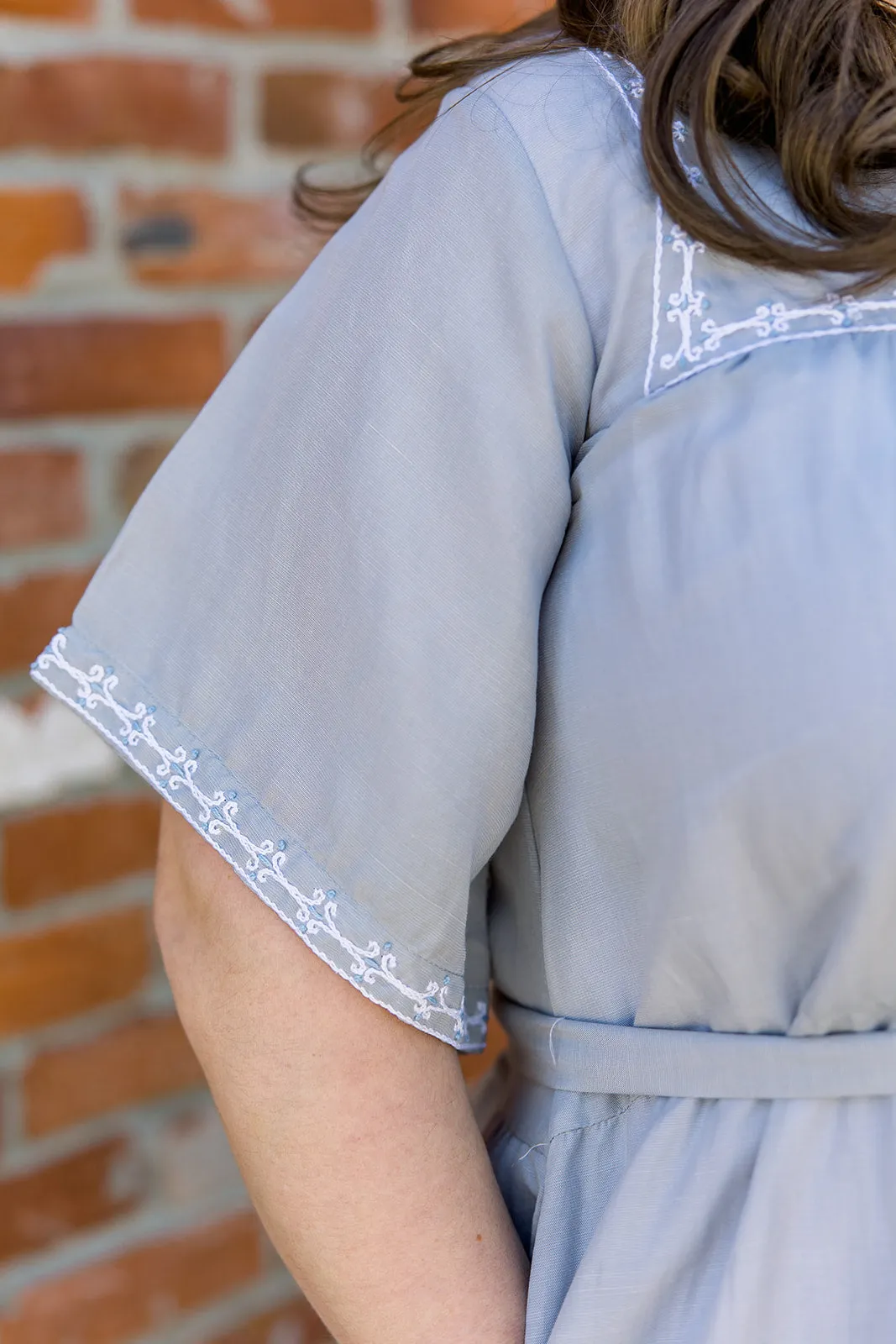 Embroidered Maxi Dress