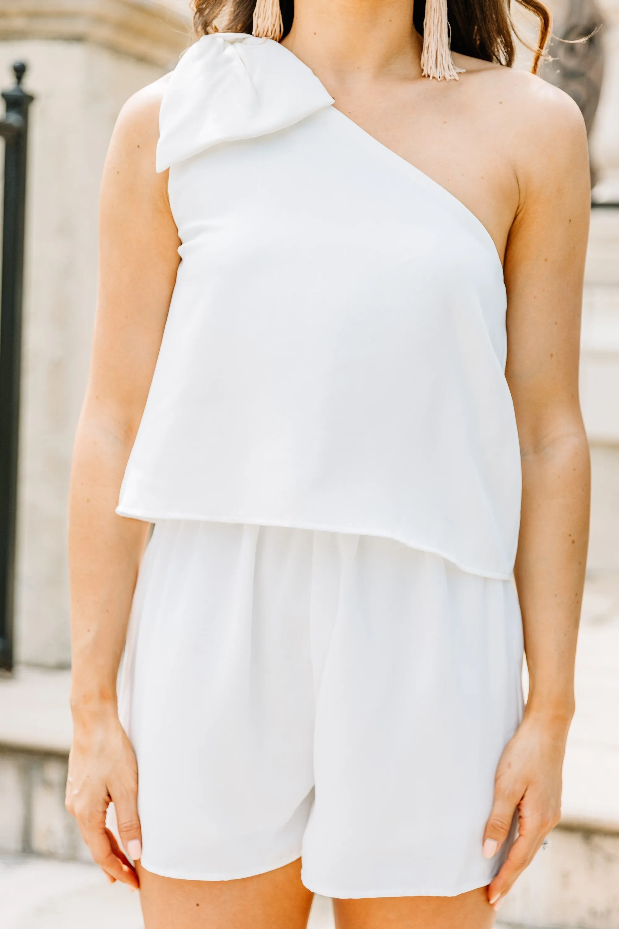 It's Your Day Off White Romper