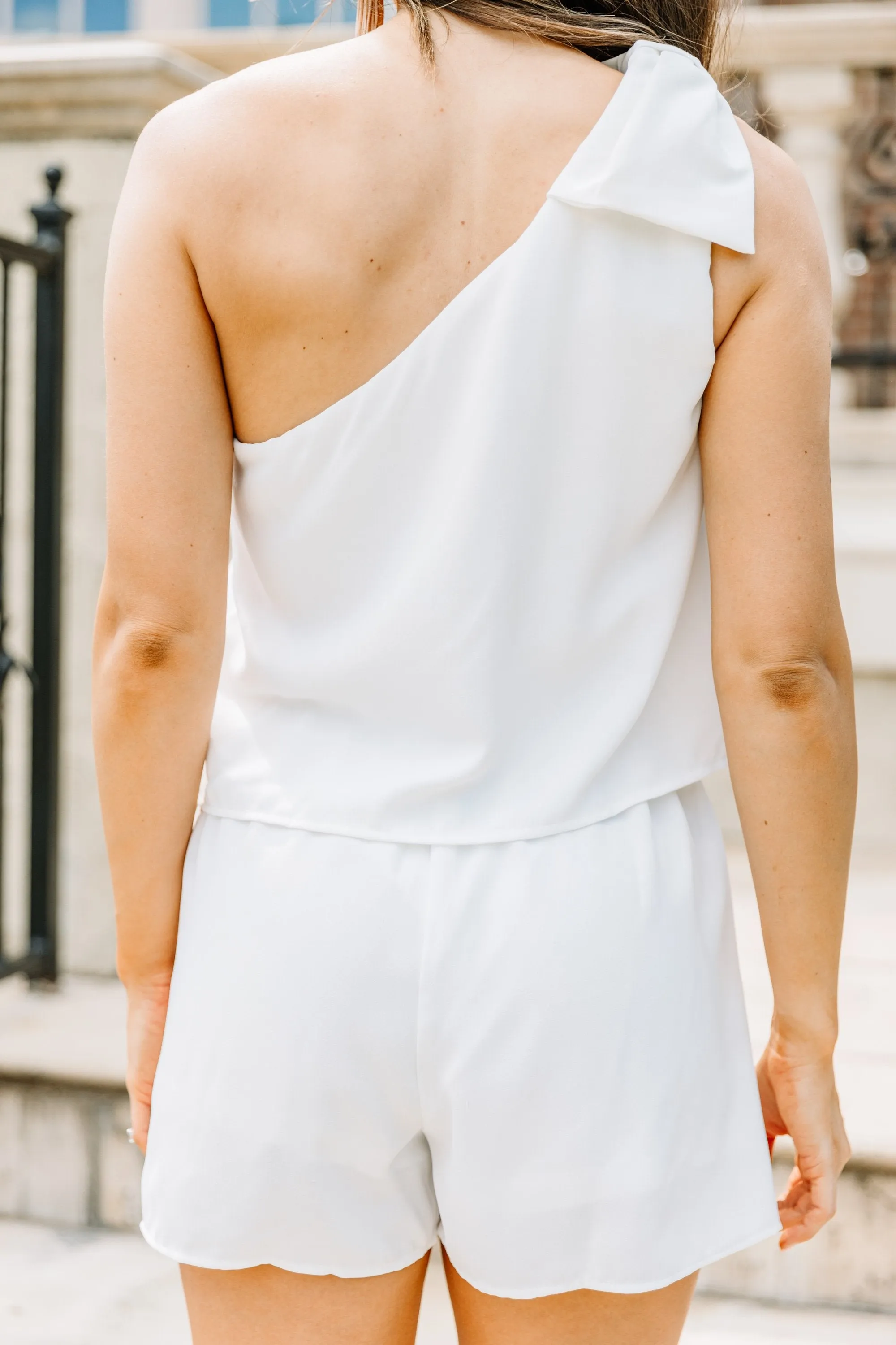It's Your Day Off White Romper