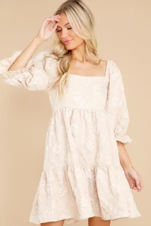 Little Daisy Natural Floral Print Dress
