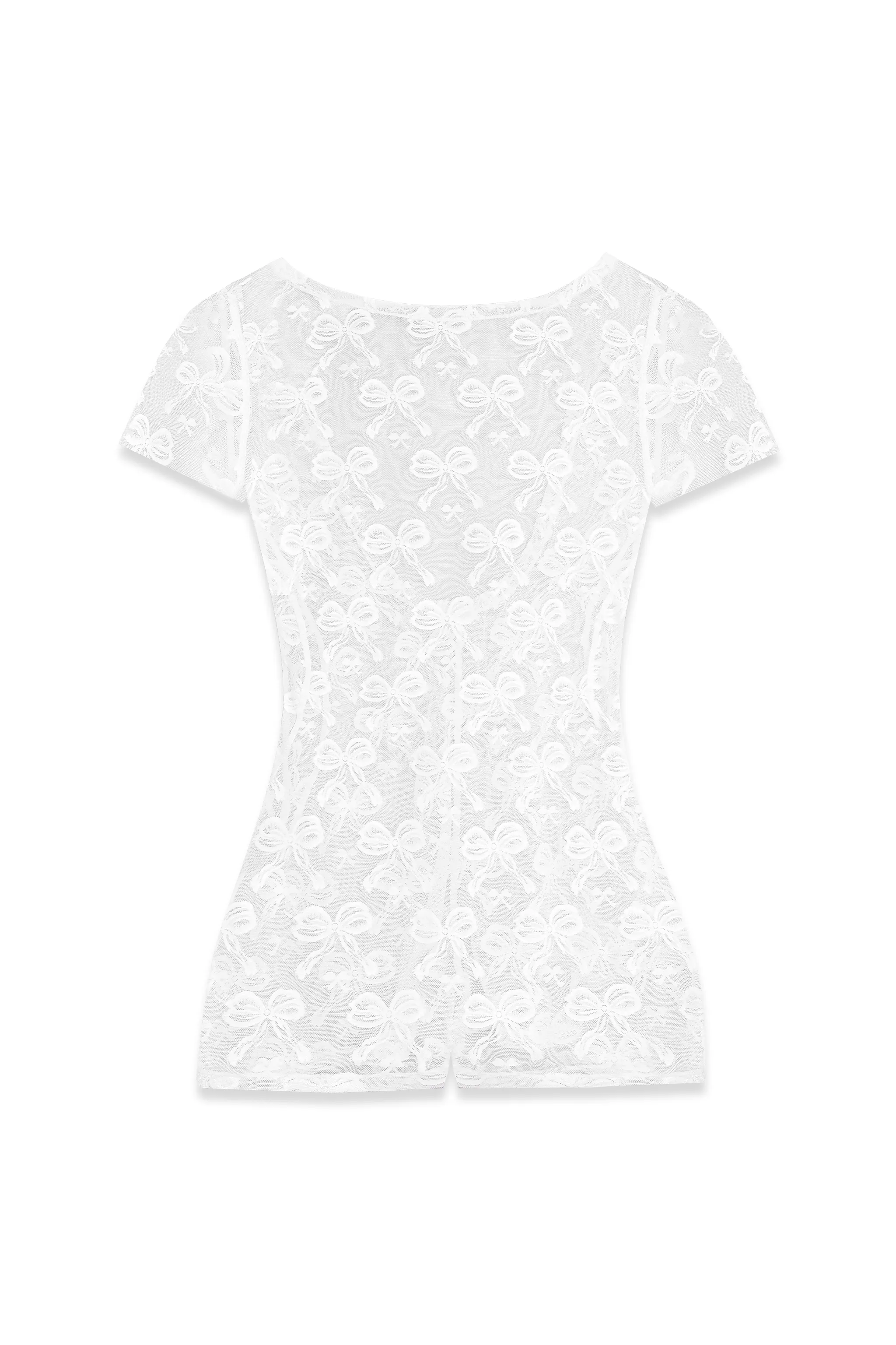 Lullaby Lace Romper in White