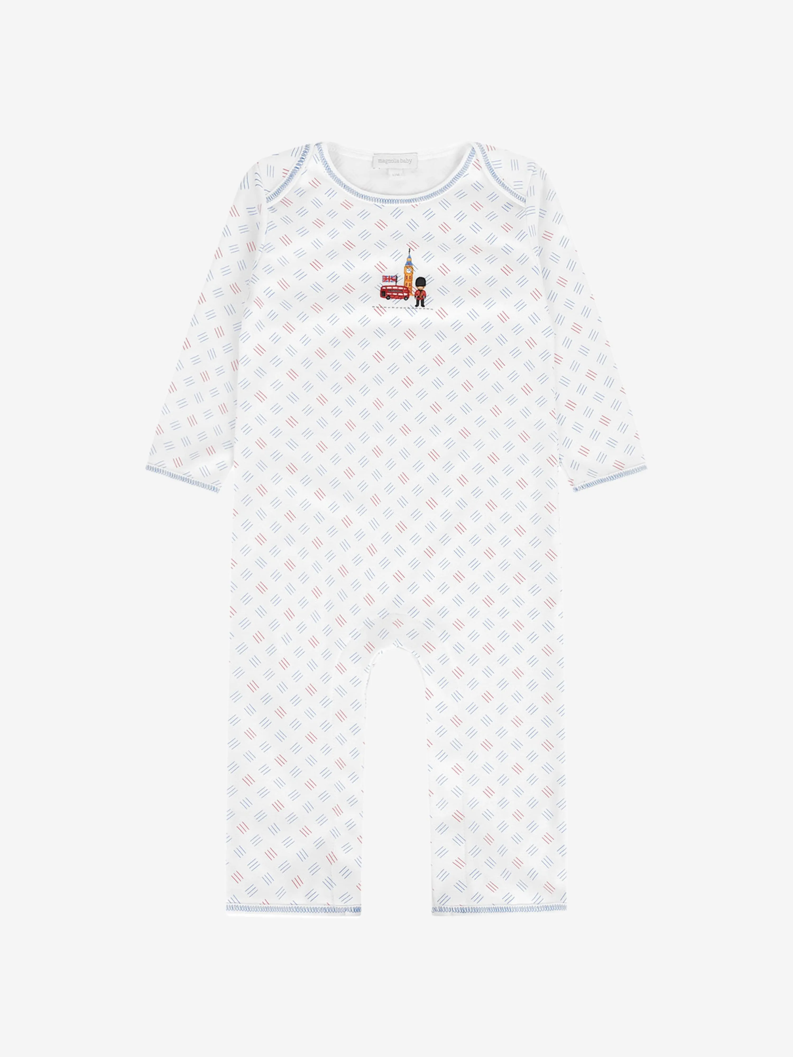 Magnolia Baby Baby Boys London Calling Embroidered Romper