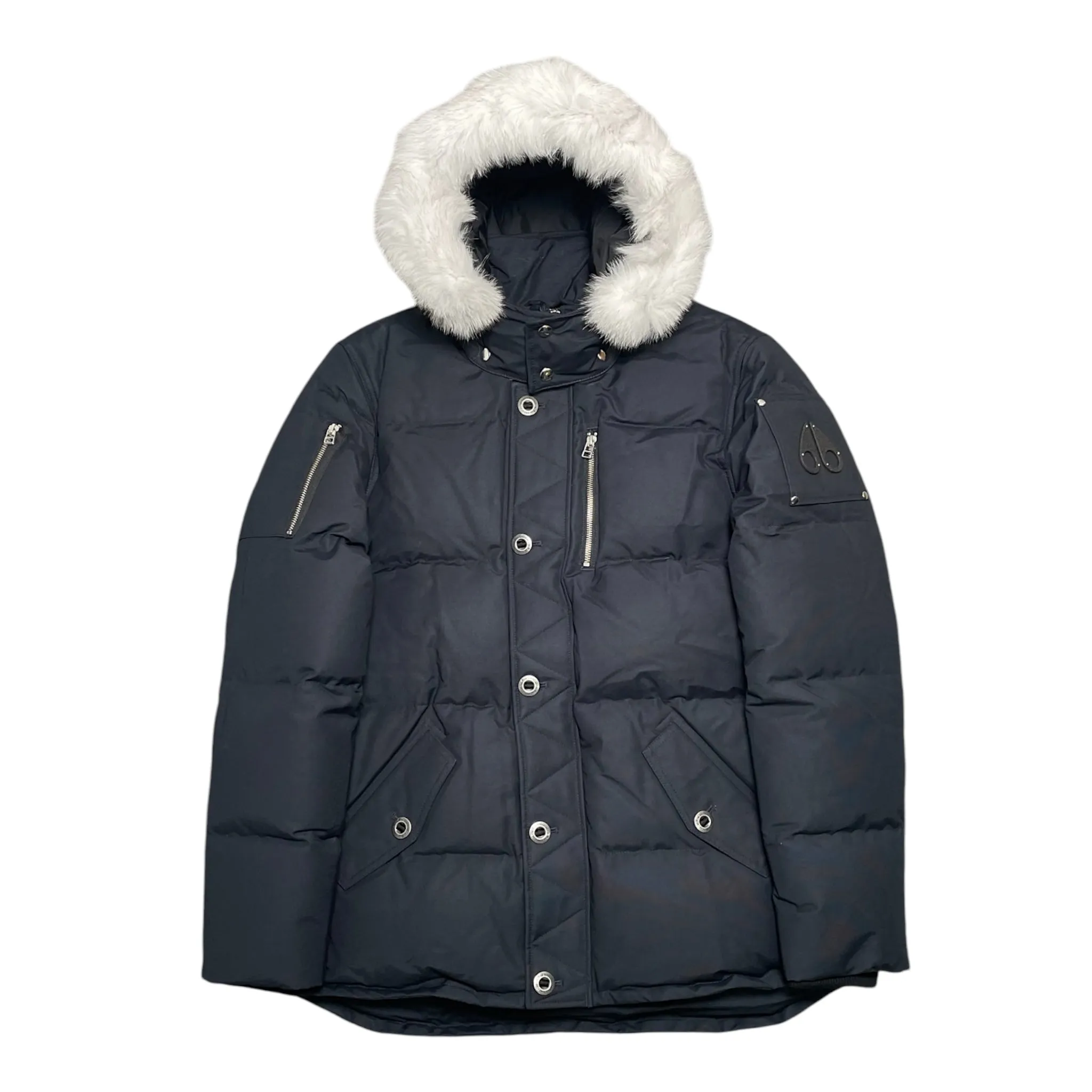 Moose Knuckles 3Q Parka Jacket Navy White