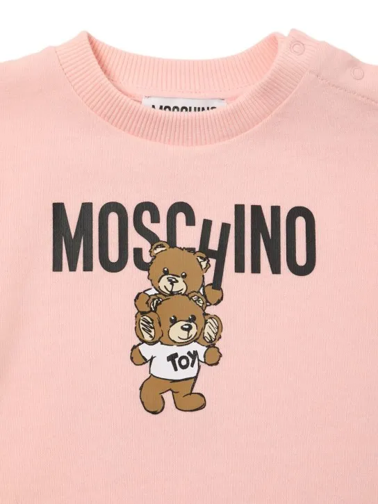 Moschino   Printed cotton sweat dress 