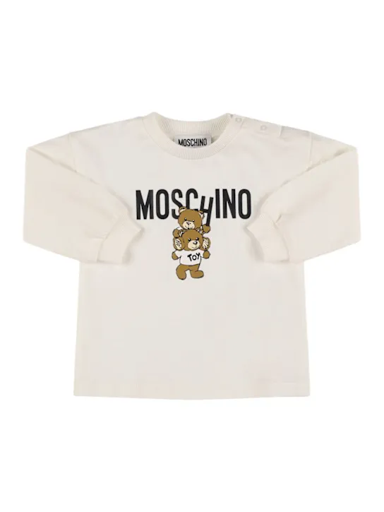 Moschino   Printed cotton sweat dress 