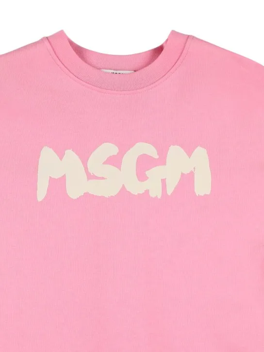 MSGM   Cotton sweatshirt dress 