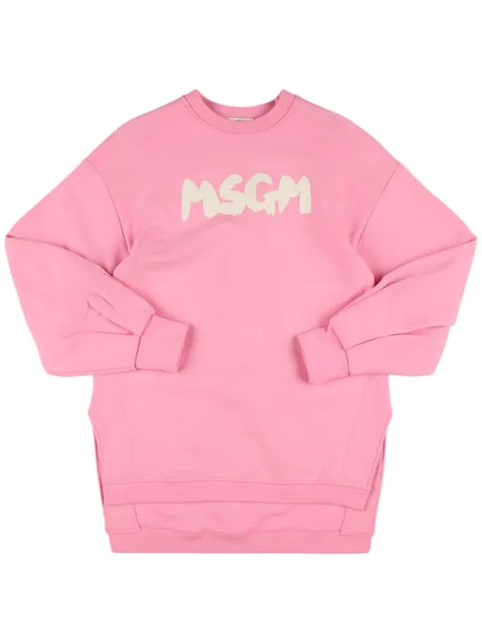 MSGM   Cotton sweatshirt dress 