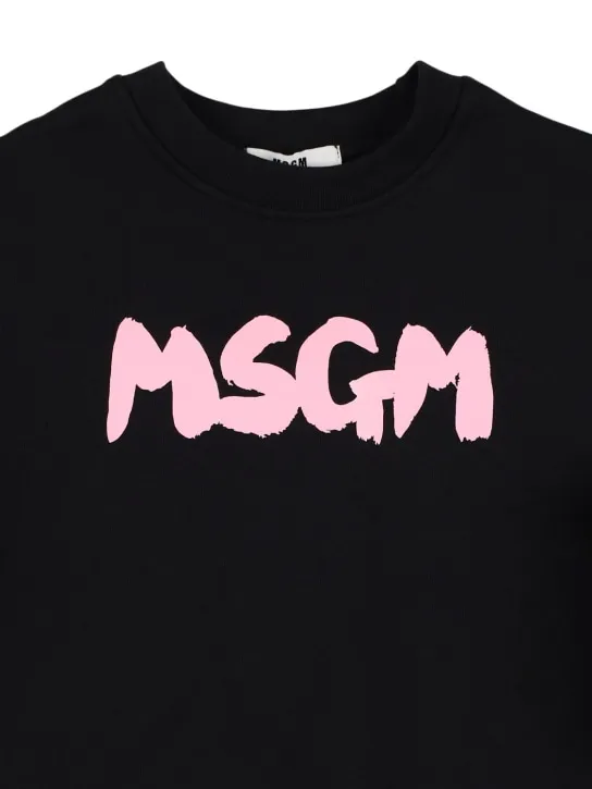 MSGM   Cotton sweatshirt dress 
