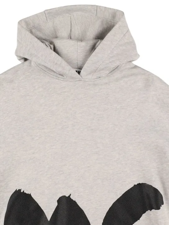 MSGM   Hooded cotton sweatshirt dress 