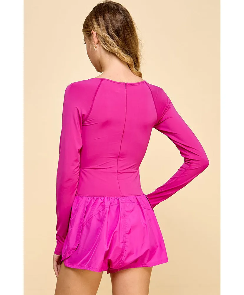 Off Day LS Athletic Romper