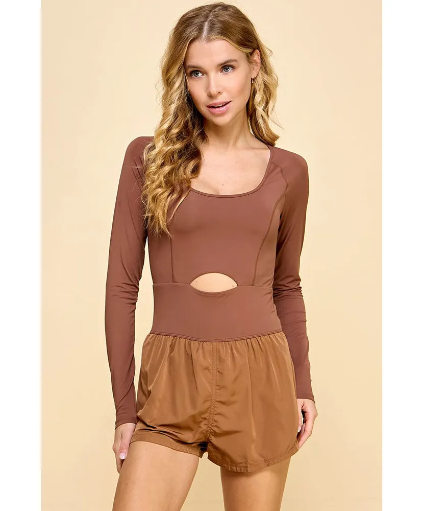 Off Day LS Athletic Romper