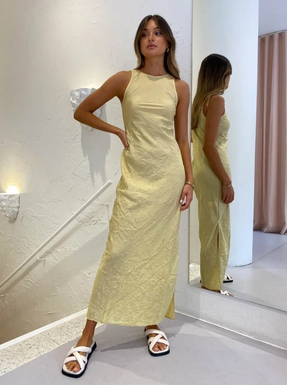 Sir Maev Slip Dress in Yellow