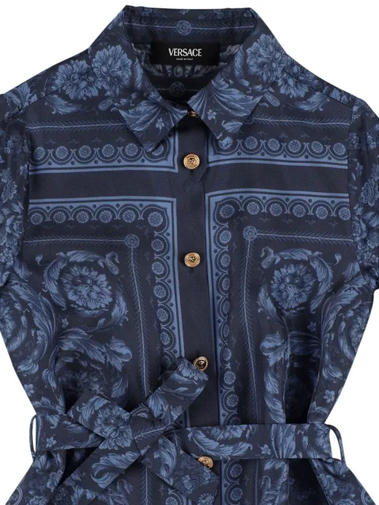 Versace   Barocco silk twill dress 