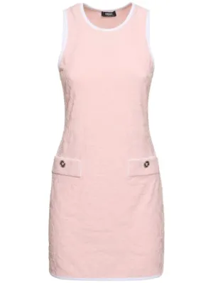 Versace   Baroque jacquard terry short dress 