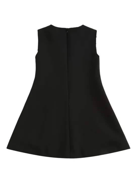 Versace   Embellished cady sleeveless dress 