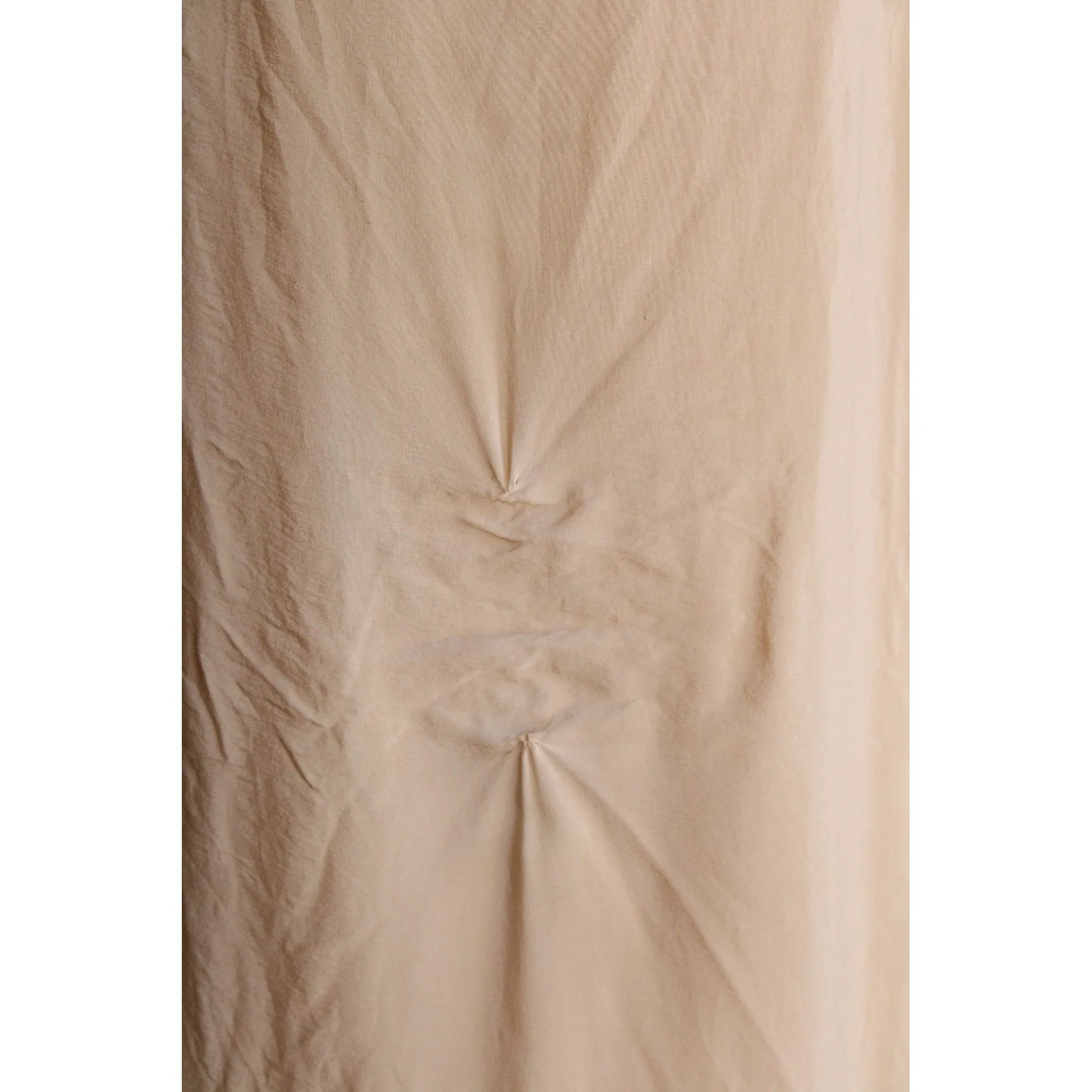 Vintage 1920s Slip in Beige Silk